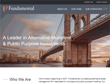 Tablet Screenshot of fundamentaladvisorslp.com